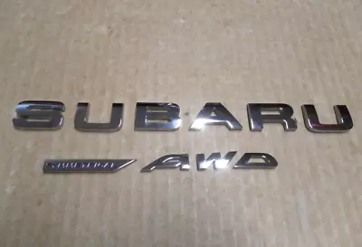 2009-2018 Subaru Forester Symmetrical AWD Liftgate Emblems OEM • $18