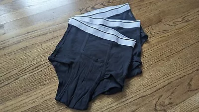 Vintage Mens Briefs Jockey Pouch H Fly Size M Lot Of 3 Black NEW NWOT Underwear • $24.99