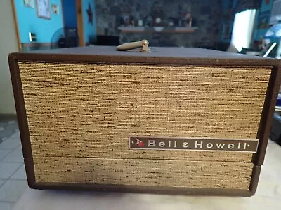 Vintage Bell & Howell Slide Projector Model 706 With Cover Fan Works Repair • $24.99