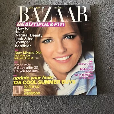 VINTAGE HARPER'S BAZAAR MAGAZINE APRIL 1984 CHERYL TIEGS  Cover • $26.99