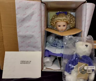 Marie Osmond Beary Best Friends ~ Quite A Pair ~ Porcelain Doll ~NIB & COA • $30