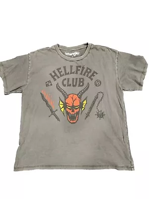 Men's Wrangler Stranger Things  Hellfire Club T Shirt Small S • $30