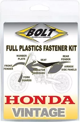 Plastic Fastener Bolt Kit Honda CR125 93-97CR250 92-96 Fender Shrouds # Plate • $22.99