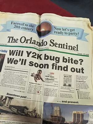 Vintage December 31 1999 Orlando Sentinel Newspaper Y2K Millennium Edition • $8.99