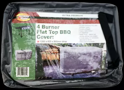 4 Burner Flat Top BBQ Cover 135x62x80 • $76.95