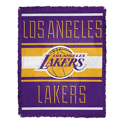 Northwest NBA Los Angeles Lakers Nose Tackle Woven Jacquard Throw Blanket • $49.99