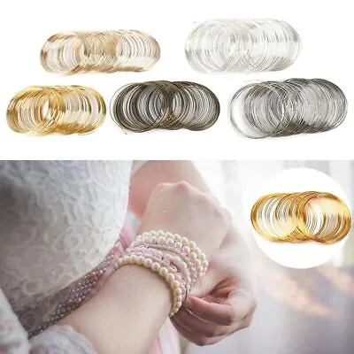 100 Loops Bracelets Steel Wire DIY Jewelry Memory Wire  Earring • £4.76