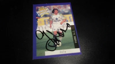 £6.99 • Buy Panini Estrellas Europeas 1996 Gianfranco Zola Parma Signed Card
