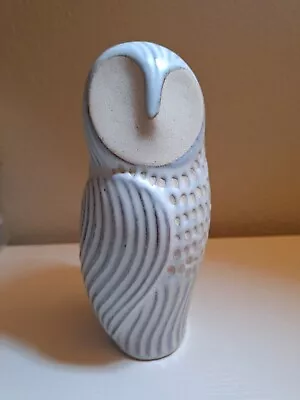 Anthropologie Woodland Bud Vase Owl Ceramic 7.5” Tall Ivory Matte Bird • $29