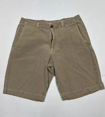 Merona Khaki Chino Shorts Men Size 32 (Measure 30x10) Casual • $10.95