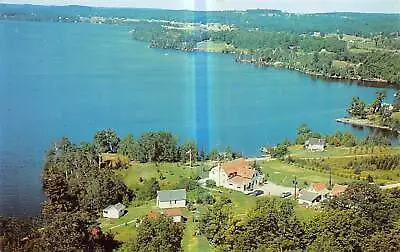 HUNTSVILLE Ontario Canada Postcard Muskoka District Aerial View Fairy Lake Lodge • $3.99