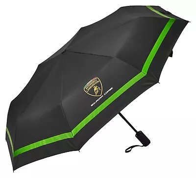 Lamborghini Squadra Corse Team Compact Umbrella Black/Green • $54.99