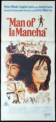 MAN OF LA MANCHA Original Daybill Movie Poster Peter O'Toole Sophia Loren • $22.67