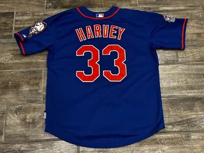 Matt Harvey #33 New York Mets World Series 2015 Patch Jersey Sz 44 • $42