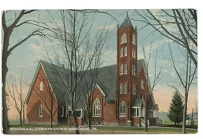 Evangelical Lutheran Church MIDDLEBURG PA Snyder County Pennsylvania Postcard • $4.99