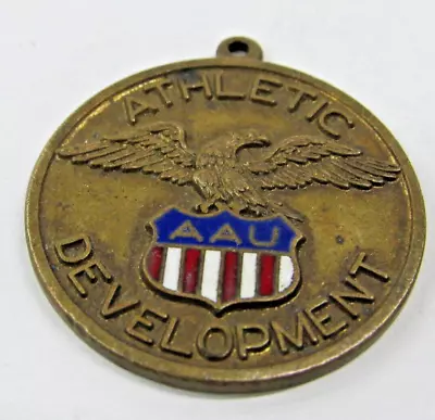 Vintage  AAU AMATEUR ATHLETIC UNION CHAMPIONSHIP MEDAL  Award Pendent #OT-26 • $12.50