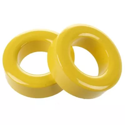 1X( 2 Pcs 33mm X 19mm X 11mm Yellow White Iron Core Ferrite Rings Toroid T7U3) • $6.33