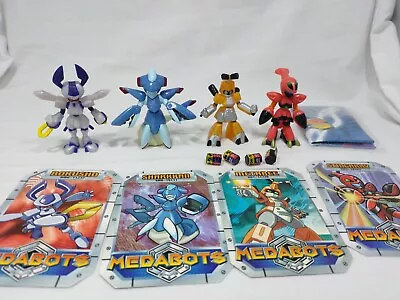 Hasbro Medabots Metabee Sharkkan Rokusho Stingaray Mini Figures & Cards Lot 2002 • $59.99