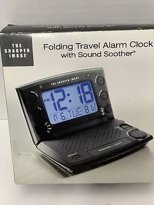 Sharper Image Portable Travel Alarm Clock With Sound Soother • $29.99