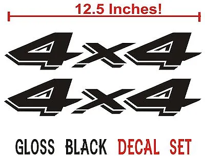 4x4 Decals Set For Dodge Dakota Ram Sticker (Set Of 2) Gloss Black • $12.99