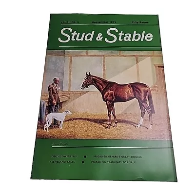 Stud & Stable Magazine V11 N9 September 1972 Horse Horseracing Mag Book • £15