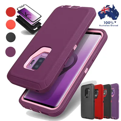 For Samsung Galaxy S9+ S8 Note 8 S7 Hybrid Rugged Shockproof Rubber Case Cover • $11.99