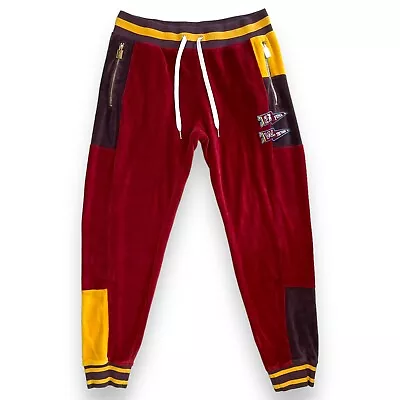 NWT Puma Velour Track Suit  The Yard WAL Men’s Large Intense Red Mustard Yellow • $49.99