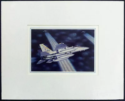 Kitten And The Bears By Mike Machat - F-15 Eagle - Framed Mini Print • $29.95
