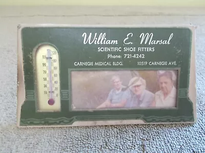 Vintage Carnegie Medical Shoe Fitter Calender Thermometer Advertizing Cardboard • $68.17