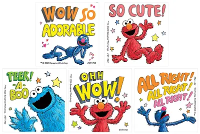 25 Sesame Street Cookie Monster Elmo Grover Stickers 2.5 X2.5  Ea. • $3.49