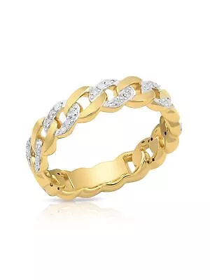 $23 • Buy Brilliance Fine Jewelry Ring Sterling Silver And 14K Yellow Gold Plate, 7