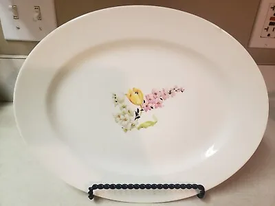 Vintage Homer Laughlin Floral Serving Platter M34N6 Serving Plate • $7.50