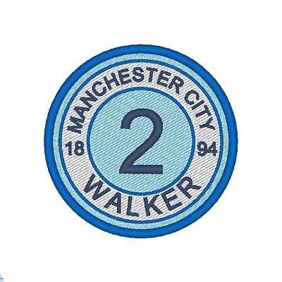 Embroidered Patch/Badge. Manchester City Football Player And Number. WALKER • £6