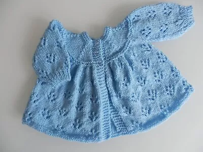 New - Blue Baby Cardigan Hand Knitted  • £6.50