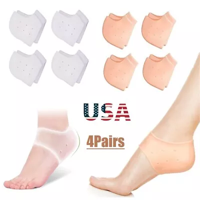 4Pair Gel Heel Protectors Heel Cups Cushion Pads For Plantar Fasciitis New USA • $9