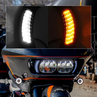 LED Side Marker Turn Signal  Light Fit For Harley Touring Road Glide FLTR 15-23 • $49.50