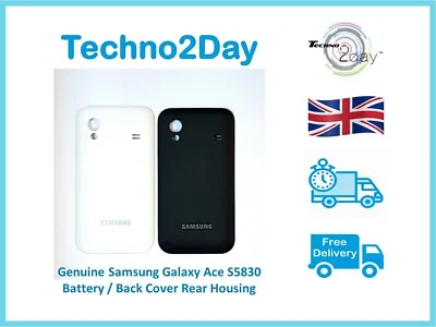 Genuine Samsung Galaxy Ace S5830 Back Battery Cover Rear Housing Original • £2.59
