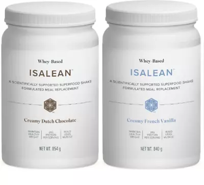 Free Post 2  Isagenix Protein Shakes Dutch Chocolate & French Vanilla Isalean • $162.88