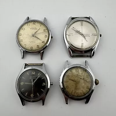 Vintage Men's Mechanical Watch Lot - ELGIN WALTHAM SORG HELBROS - AS IS • $26