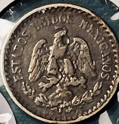 1919 *One Year Issue* 10 Centavos Mexico Old Vintage Mexican Silver Coin AU Rare • $8.50