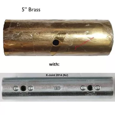 $69.99 • Buy X-pole X-Pert Pro Extension For NX,PX Poles: 5-inch, 45mm - BRASS - WITH X-JOINT