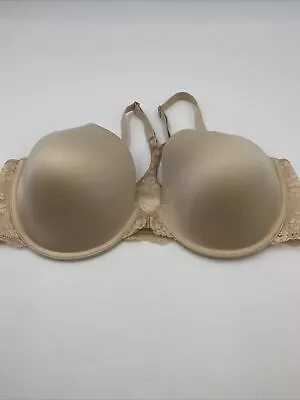 Maidenform One Fab Size 40 D Beige Extra Coverage T-Back Front Close Wire Bra  • $9.99