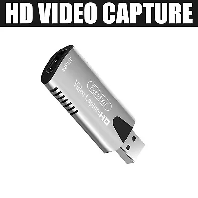 £15.44 • Buy HDMI To USB 2.0 Video Capture Card 1080P HD Recorder Game/Video Live Streaming