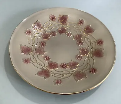 £39.95 • Buy Vintage Burgess & Leigh Burleigh Ware Pink & Gold 11” Plate / Dish