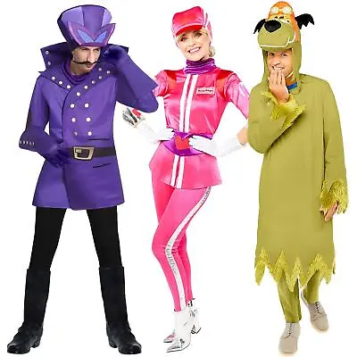 Official Wacky Races Penelope Pitstop Dick Dastardly Muttley Fancy Dress Costume • £16.34