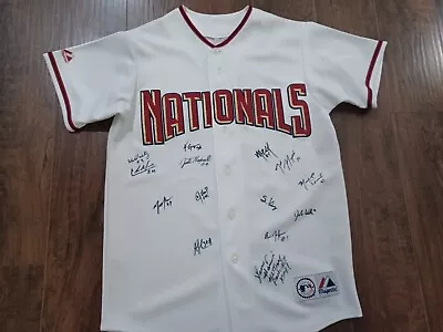 $125 • Buy Majestic Nationals Hagerstown Suns Autographed Jersey Mens Medium - Lenny Harris