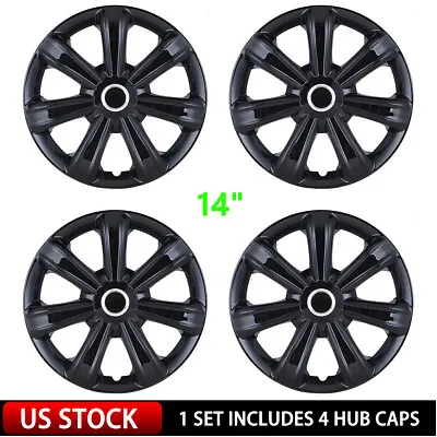 14  Set Of 4 Lacquer Wheel Covers Snap On Full Hub Caps Fit R14 Tire & Steel Rim • $33.29