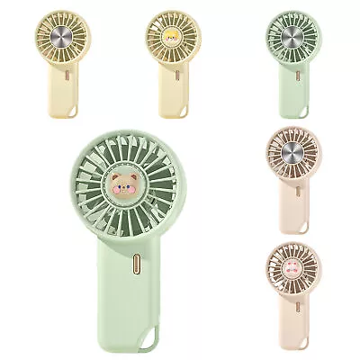 Portable Mini Hand-held Small Desk Fan 3 Speed Cooler Cooling USB Rechargeable • $14.39