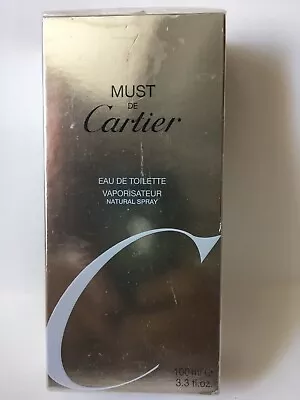 MUST De CARTIER 3.3oz EDT Spray (women)100% AUTHENTIC VERY RARE • $97.99