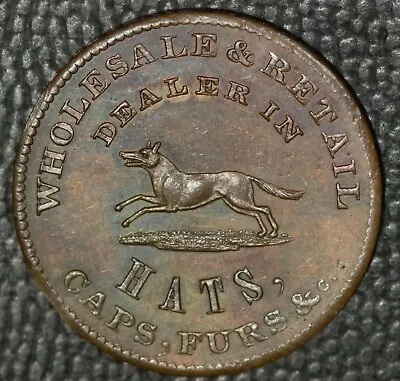 $359 • Buy U. S. Merchant Token, James E. Wolff, M-VA-18, Choice BU, Raw, 1850's